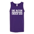 thumbnail image 2 of Wild Bobby One Nation Under God Inspirational/Christian Men Graphic Tank Top, Purple, Large, 2 of 5