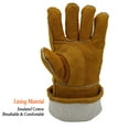thumbnail image 4 of Welding Gloves,932°F Heat Resistant Gloves.Double whole cowhide, Leather Working Gloves 16", 4 of 6