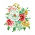 thumbnail image 2 of Studio Rofino 15x18 White Modern Wood Framed Museum Art Print Titled - Vintage Style Florals, 2 of 4