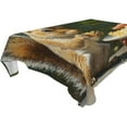 thumbnail image 4 of BZSMCE Square Tablecloth Squirrel Eatting on The Table Pattern Tableclothes, 4 of 9