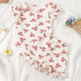 thumbnail image 2 of NOLDARES Toddler Girl Summer Clothes 2Pcs Outfits Sleeveless Top and Tshirt with Elastic Waist Pullover Shorts Set(Red,12-18 M), 2 of 9