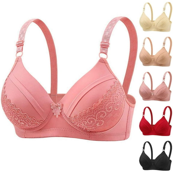 SMihono Trendy Women's Bras Sports Bras for Women High Support Strap Bra Stretch Soft Everyday Bra Lightly Lined Comfort Jacquard Bra Sports Bras for Women High Support Beige 8