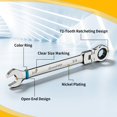 thumbnail image 4 of Juego de llaves GRENPRO Flex-Head Ratcheting, 23 piezas, métricas y SAE, 4 of 7