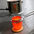thumbnail image 3 of Nelyrho #2-2.6kg Premium Graphite Crucible (Silicon Carbide Clay) - 1800°C/3272℉ High Temp - Melts Alum, Gold, Silver, Copper, Brass - Long Lasting, 3 of 9