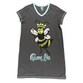 thumbnail image 3 of LazyOne Women's Nightgown, Funny V-Neck Sleep Shirt for Women (Queen Bee, S/M), 3 of 7