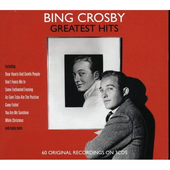 Bing Crosby - Greatest Hits: 60 Original Recordings (60 tracks) (3xCD) (deluxe 3-fold digipak) - CD