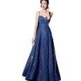 thumbnail image 5 of Evening Dress  Women's Halter Bling Party Wedding Banquet Long Dress  Elegant Prom Formal Gown, 5 of 5