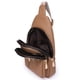 thumbnail image 2 of Bolso Pecho Bohemio para Mujer Bandolera Cuero PU Con Correa Étnico (Caqui), 2 of 9