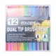 thumbnail image 2 of Juego de Rotuladores de Acuarela de Doble Punta de Gran Capacidad de 120 Ml para Niños, Lavables, No Manchan, para Dibujar y Delinear Dibujos Animados., 2 of 7