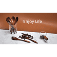 thumbnail interactive-video image 1 of 100% Natural Bamboo Tea Spoon Set – 5 Wooden Teaspoons, Organic Utensils, Light Bamboo Finish 1 of 2