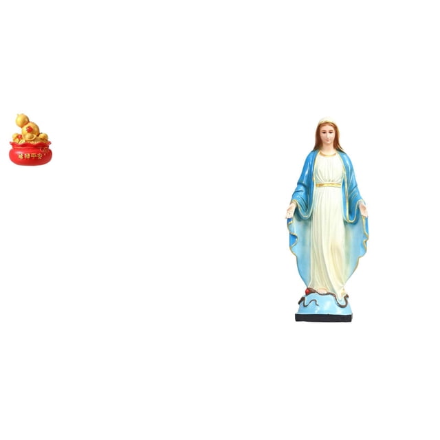 Adorno de cuenco del tesoro para festival, figura de María, elegante, católico, artesanía para año Nuevo, inauguración de la casa, dorm