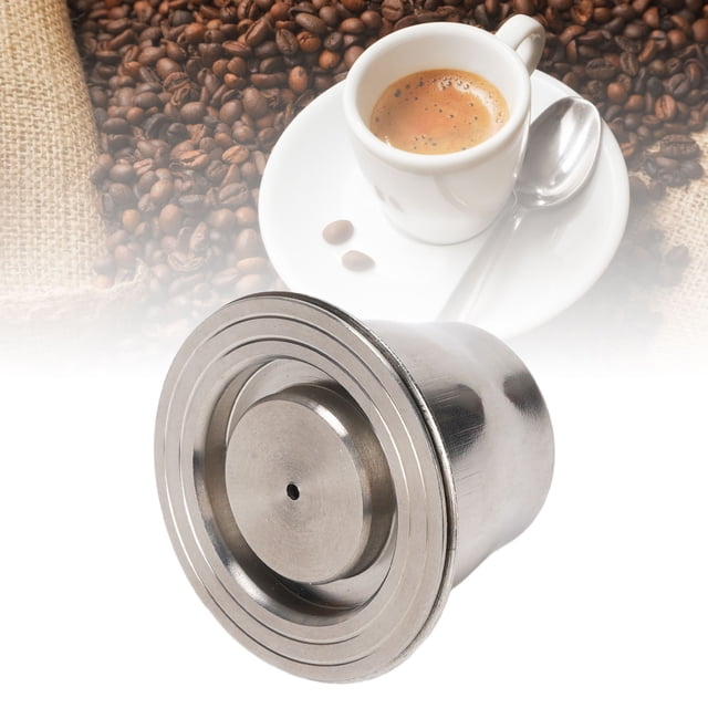 Kit De Cápsulas De Café Recargables, Kit De Recarga De Cápsulas De Café Reutilizables Desmontables De Apisonamiento Uniforme Amplia Compatibilidad Con Cepillo De Cuchara De