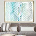 thumbnail image 2 of Designart ' Watercolor Geometric Swatch Element IV ' MidCentury Modern Framed Canvas, 2 of 3