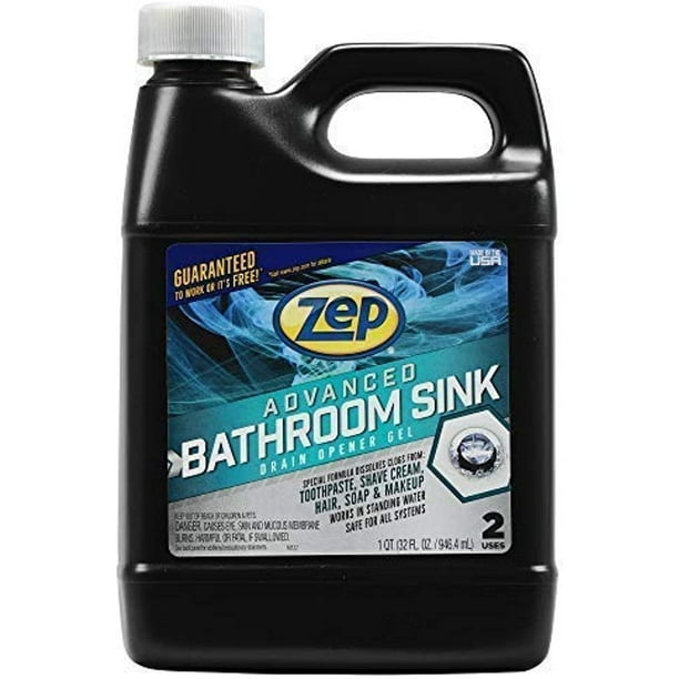 Zep Advanced Bathroom Sink Drain Opener Gel 32 Ounce U49310