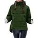 thumbnail image 2 of Chaqueta Acolchada Oversize para Mujer, Estilo Dolman, con Capucha, Larga, Cálida y Estilo Top Verde S, 2 of 7