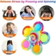 thumbnail image 3 of Divertido Tie Dye Simple Fidget Spinner dedo empuje burbuja mano Spinner para TDAH ansiedad alivio del estrés recuerdo de fiesta sensorial para niños, 3 of 6