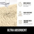 thumbnail image 5 of Bath Rug 30x20, Thick Soft Absorbent Chenille, Rubber Backing Quick Dry Microfiber Mats, Machine Washable Rugs for Shower Floor, Bathroom Runner Bathmat Accessories Decor, Sand, 5 of 6