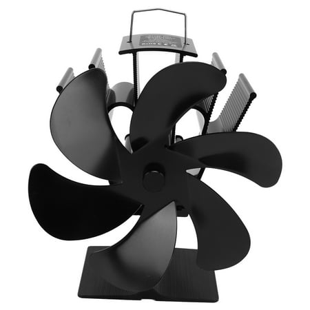 

Heat Powered Stove Fan High Temperature Resistant Self Starting 6 Blades Wood Stove Fan For Home