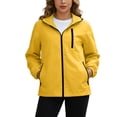 thumbnail image 5 of Lenago Women's Multi-Pocket Waterproof Hooded Hiking Trekking Jacket, 5 of 9