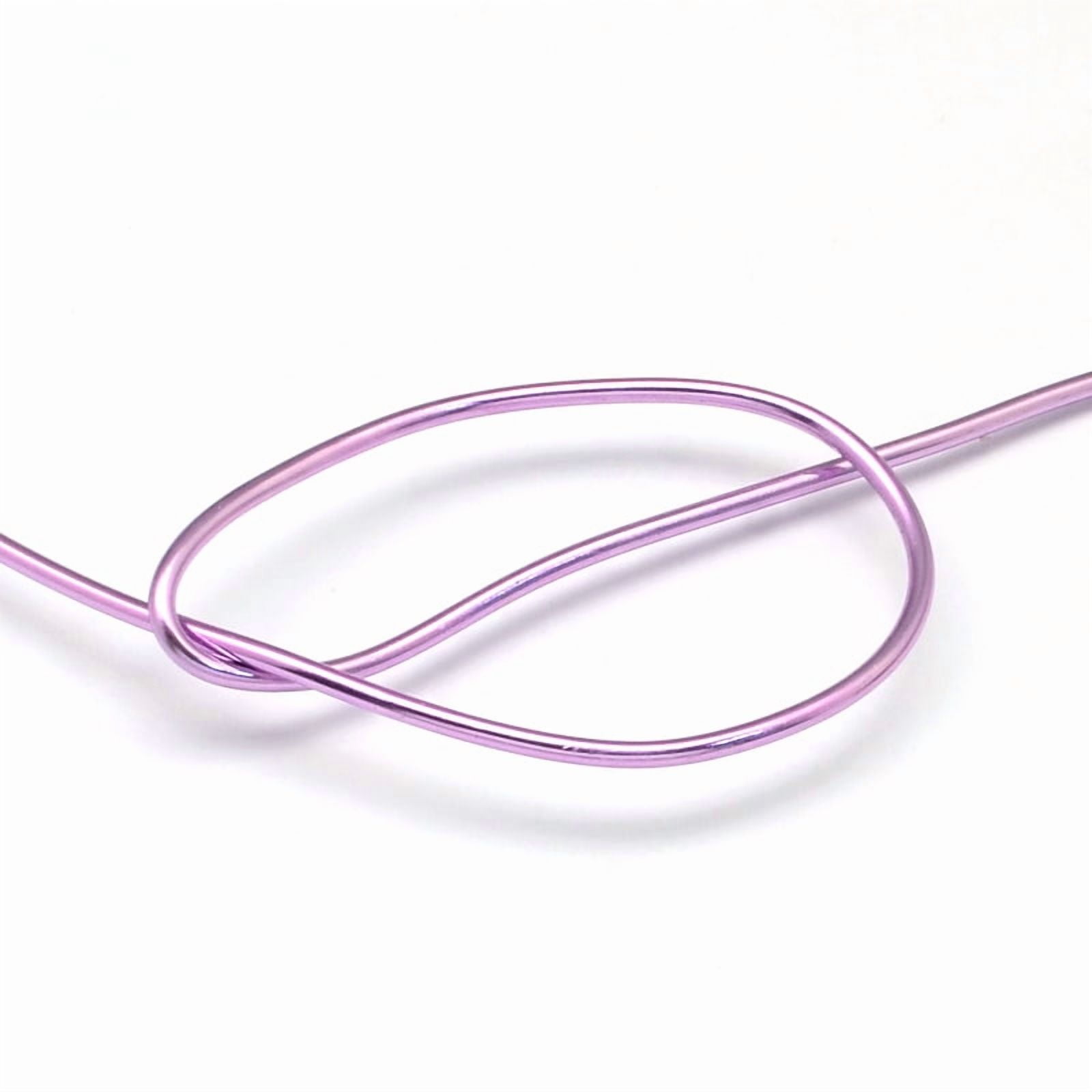 Anodized Aluminum Wire Bendable Metal Craft Wire Flexible Craft Wire for Beading Jewelry Craft Making Medium Orchid 15 Gauge 1.5mm