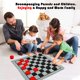 thumbnail image 5 of Juego de mesa Giant Checkers Chdousha 3 en 1 para niños y adultos, 5 of 7