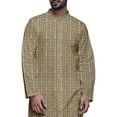 thumbnail image 4 of Atasi Printed Designer Rayon Button Down Casual Kurta With Pajama For Men, 4 of 4