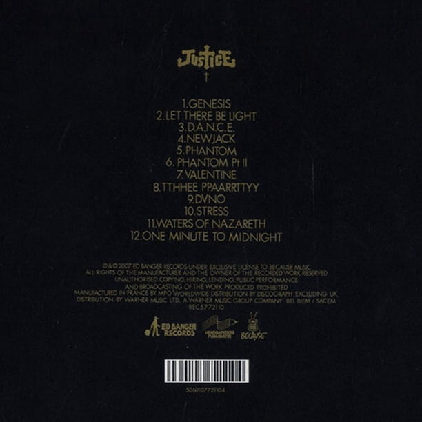 Justice - Cross - Music & Performance - Vinyl Record, 12 tracks