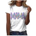 thumbnail image 1 of Camiseta informal para mujer, blusa estampada con cuello redondo y manga corta, Tops OAVQHLG3B Store  lin121212, 1 of 4