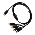 thumbnail image 1 of USB Multi Charger Cable 4 in 1 Stable Output Safe One to Four Type C Charge Phone Plug And Play Fast Charging Charging Adapter Mobile Phone Accessories for Huawei, 1 of 10