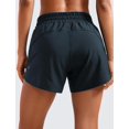 thumbnail image 2 of Shorts CRZ YOGA para correr de talle medio 13 cm secado rápido azul marino, 2 of 6