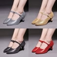 thumbnail image 1 of Zapatos de baile moderno para mujer Zapatos de baile latino para adultos Zapatos de baile social Zapatos de baile cuadrado Suela blanda, 1 of 1