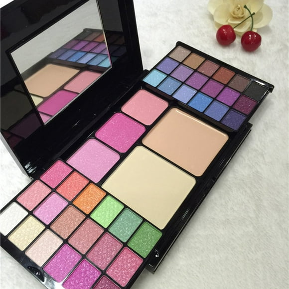 Hottest 35 Color jewel-tone muldeipurpose Face Paint Palette with Eye Shadow etc Black