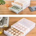 thumbnail image 3 of NEW Kitchen Refrigerator Storage Box Egg Storage Box Rectangular Transparent Compartment Box With Lid Egg Box, 3 of 7