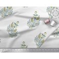 thumbnail image 3 of Soimoi Cotton Voile Fabric Leaves,Floral & Paisley Block Print Fabric by The Yard 56 Inch Wide, 3 of 3
