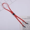 thumbnail image 1 of Bandoulière Réglable Flexible Amovible Coupe-Vent avec Sangle Anti-Perte avec ClipsRed, 1 of 1