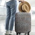 thumbnail image 2 of Black and Tan Leopard Print Luggage Cover Fashion Suitcase Cover Baggage Covers Fit 25-28 Inch Luggage (Go Travel), 2 of 5