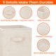 thumbnail image 3 of Cubos de basura de tela Storage Cubes Criusia de 11 cm, paquete de 8 unidades, color beige, 3 of 8