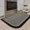 Bla, variant on SIXHOME Non-Slip Kitchen Rug, Washable 20"x32" Twill Floor Mat, Half Circle Design for Sink, Laundry, Black