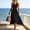 Black, variant on FDGIU Women's 2026 Summer Casual Maxi Dresses V Neck Sleeveless Long Sundress Boho Beach Vacation Travel Outfits for Women