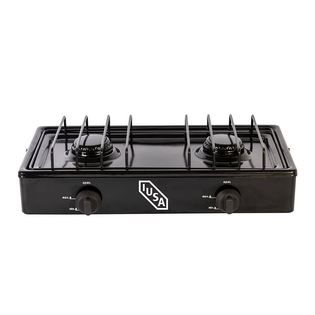 Parrilla a Gas Iusa 2 Quemadores Carper Negra