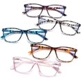 thumbnail image 3 of Ladies Reading Glasses Blue Light Blocking Spring Hinge Fashion Pattern Print Eyeglasses for Women, 3 of 5
