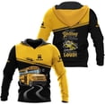 thumbnail image 2 of Personalized School Bus Driver Shirt - Custom Yellow Bus Driver 3D Hoodie for Men and Women (T-shirt, 4XL), 2 of 7