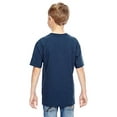 thumbnail image 2 of Hanes Nano-T Kids` T-Shirt, L, Navy, 2 of 3