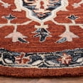 thumbnail image 3 of Safavieh Heritage Kagan Oriental Area Rug, Red/Black, 6' x 6' Round, 3 of 11
