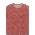thumbnail image 2 of Style & Co Women's Printed Henley Shirt Red Size Small, 2 of 3