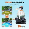 thumbnail image 6 of VEVOR Sand Filter Pump 115V secure for Above Ground Pools, PP, 16" 3500 GPH, 6 of 10