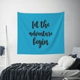 thumbnail image 4 of Bingfone Polyester Fabric Tapestry Let The Adventure Begin1 Wall Hanging Tapestry,Daily Decorative Tapestry For Bedroom Living Room Dorm 60l X 51w Inches, 4 of 9