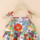 thumbnail image 3 of Vestido de playa de verano para niñas, vestido de fiesta floral con tirantes, vestido sin mangas de fiesta para niñas, 110 cm, 3 of 5