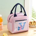 thumbnail image 3 of Bolsas térmicas para almuerzo para niños de Stitch Disney, loncheras con letras de la A a la Z, bolso de mano grueso y hermético, regalos de cumpleaños de dibujos animados de anime, 3 of 5