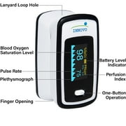 Innovo Deluxe iP900AP Fingertip Pulse Oximeter with 2 AAA Batteries, Blood Oxygen Monitor, 1 Unit